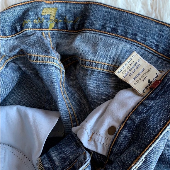 7 For All Mankind Bootcut Jeans Size 28 light wash - Picture 7 of 10